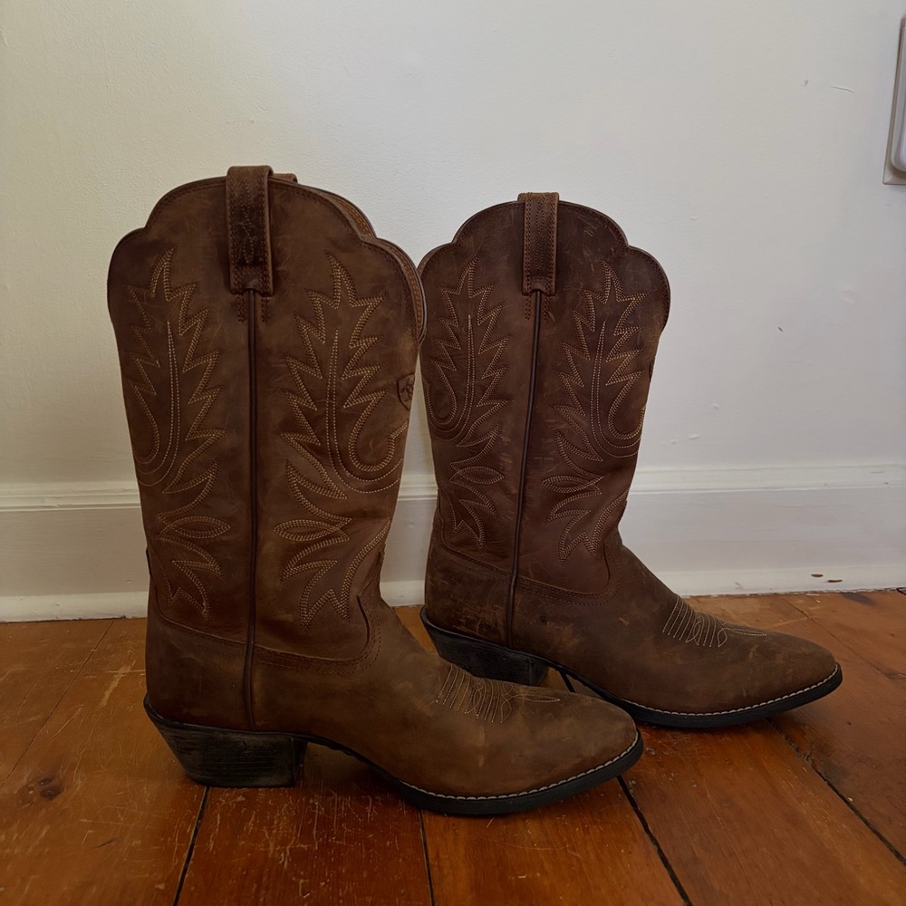 Ariat Women’s Brown Leather Western Cowboy Boots